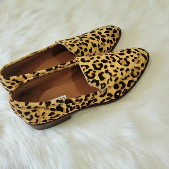 Chelsea & Violet Leopard Print Loafers - Picture 6 of 9